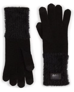 UGG Plush Knit Gloves with Conductive Tech Tips