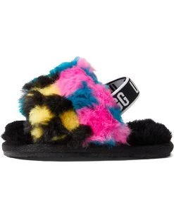 UGG Kids Slippers Fluff Yeah Slide Checks (Infant/Toddler) -UGG Shop 718mN0U3hIL. AC SR736920