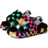 UGG Kids Slippers Fluff Yeah Slide Checks (Little Kid/Big Kid) -UGG Shop 71LUcfStJRL. AC SR736920