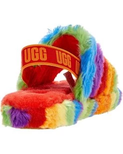 UGG Kids Slippers Fluff Yeah Slide Cali Collage (Little Kid/Big Kid) -UGG Shop 71cis1Tr81S. AC SR736920