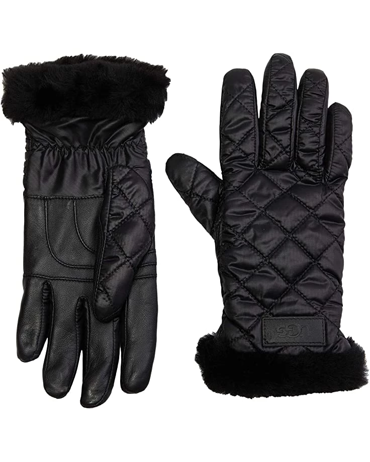 UGG Quilted Performance Tech Gloves with Sherpa Lining 3 UGG Quilted Performance Tech Gloves with Sherpa Lining