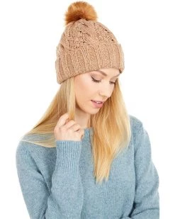 UGG Hats Knit Cable Beanie with Faux Fur Pom -UGG Shop 81jhD0Wv2VL. AC SR736920