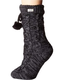 UGG Socks Pom Pom Fleece Lined Crew Sock -UGG Shop 91a9j6LEJzL. AC SR736920
